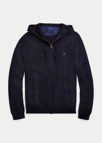 Sueter Polo Ralph Lauren Hombre Azul Marino - Cotton Full-Zip - JGALS8047